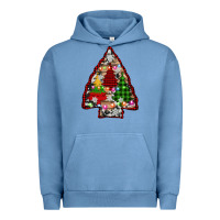 Pigment Pebble Blue arrowhead christmas trees Urban Hoodie - AdoDesignShop