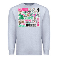 Heather Grey nurse Premium Sweatshirt - Zillion Design Studio