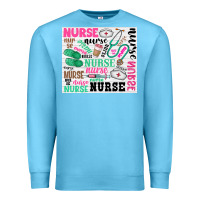 Ocean Blue nurse Premium Sweatshirt - Zillion Design Studio
