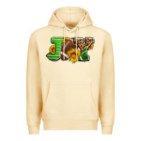 Pina Colada joy with football ball and sunflower ado Premium Hoodie - AdoDesignShop