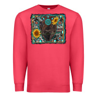 Cardinal american bison wıth sunflower and gemstone Premium Sweatshirt - RanaPortraitStore