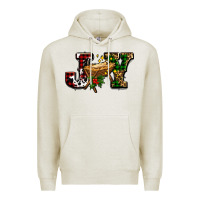 Oatmeal Heather joy with baby jesus ado Premium Hoodie - AdoDesignShop