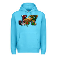 Ocean Blue joy with baby jesus ado Premium Hoodie - AdoDesignShop