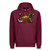 Burgundy joy with baby jesus ado Premium Hoodie - AdoDesignShop