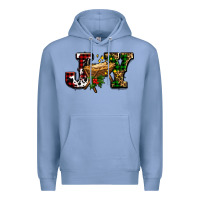 Colony Blue joy with baby jesus ado Premium Hoodie - AdoDesignShop