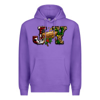 Purple joy with baby jesus ado Premium Hoodie - AdoDesignShop