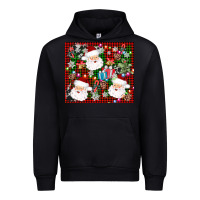 Black santa christmas Urban Hoodie - AdoDesignShop