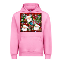Fuchsia Pink santa christmas Urban Hoodie - AdoDesignShop