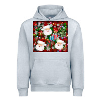 Heather Grey santa christmas Urban Hoodie - AdoDesignShop