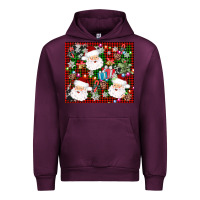 Mauve Wine santa christmas Urban Hoodie - AdoDesignShop