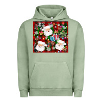 Pigment Oil Green santa christmas Urban Hoodie - AdoDesignShop