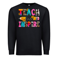 Black teach love inspire Premium Sweatshirt - Zillion Design Studio