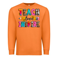 Carrot teach love inspire Premium Sweatshirt - Zillion Design Studio