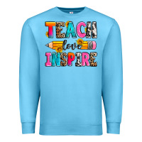 Ocean Blue teach love inspire Premium Sweatshirt - Zillion Design Studio