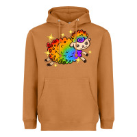 Meerkat rainbow sheep with star Heavyweight Hoodie - texasbilliewilder