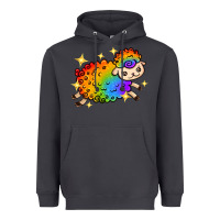 Smoke rainbow sheep with star Heavyweight Hoodie - texasbilliewilder