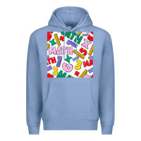 Colony Blue math seamless pattern Premium Hoodie - BundleAndBundleShop