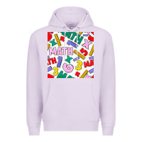 Lilac math seamless pattern Premium Hoodie - BundleAndBundleShop