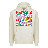 Oatmeal Heather math seamless pattern Premium Hoodie - BundleAndBundleShop