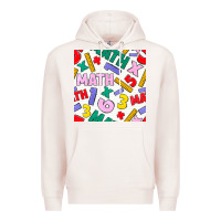 Pale Pink math seamless pattern Premium Hoodie - BundleAndBundleShop
