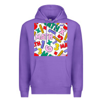 Purple math seamless pattern Premium Hoodie - BundleAndBundleShop