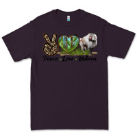 Plum Leopard Peace Love Baboon Premium Tee - LillyAllenDesigns
