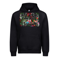 Black just a girl who loves christmas Urban Hoodie - AdoDesignShop