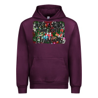 Mauve Wine just a girl who loves christmas Urban Hoodie - AdoDesignShop