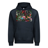 Navy just a girl who loves christmas Urban Hoodie - AdoDesignShop