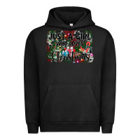 Pigment Black just a girl who loves christmas Urban Hoodie - AdoDesignShop