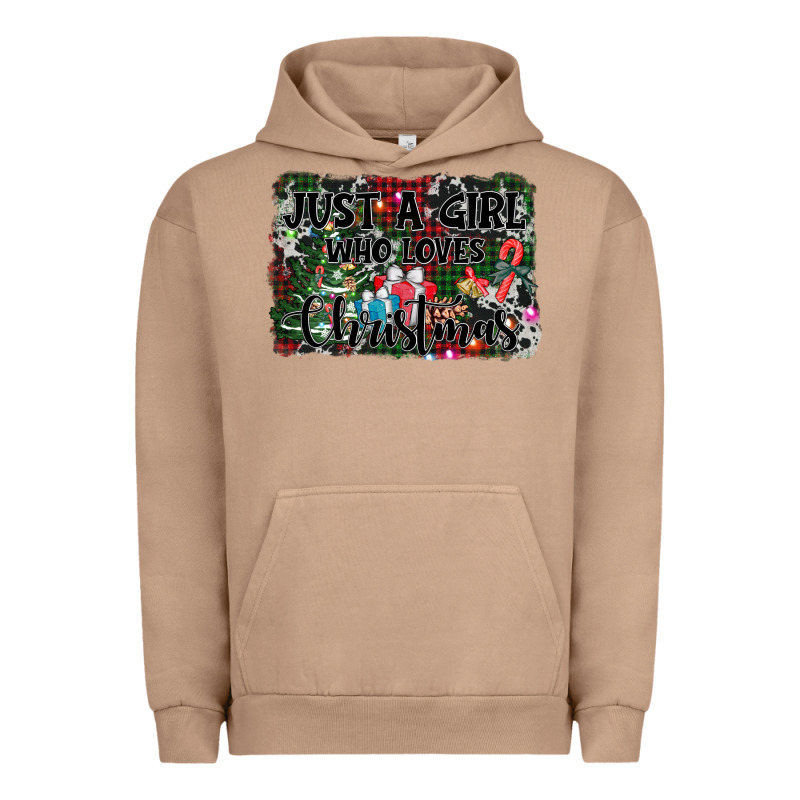 Just A Girl Who Loves Christmas Urban Hoodie by AdoDesignShop | Teevron
