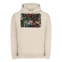 Pigment French Oak just a girl who loves christmas Urban Hoodie - AdoDesignShop