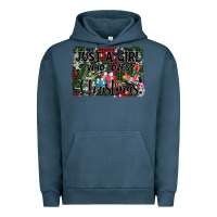 Pigment Midnight Navy just a girl who loves christmas Urban Hoodie - AdoDesignShop