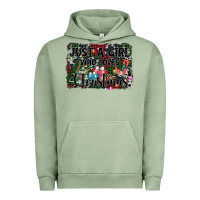 Pigment Oil Green just a girl who loves christmas Urban Hoodie - AdoDesignShop