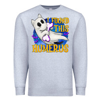 Heather Grey I Found This Humerus Premium Sweatshirt - texasbilliewilder
