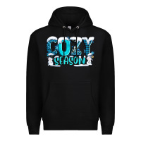 Black cozy season with snowman ado Premium Hoodie - AdoDesignShop