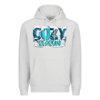 Dove Grey cozy season with snowman ado Premium Hoodie - AdoDesignShop