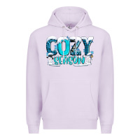 Lilac cozy season with snowman ado Premium Hoodie - AdoDesignShop