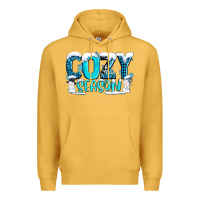 Mustard cozy season with snowman ado Premium Hoodie - AdoDesignShop