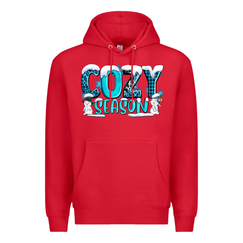 Cozy Season With Snowman Ado Premium Hoodie by AdoDesignShop | Teevron