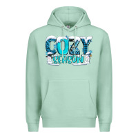 Seafoam cozy season with snowman ado Premium Hoodie - AdoDesignShop