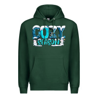 Sports Green cozy season with snowman ado Premium Hoodie - AdoDesignShop