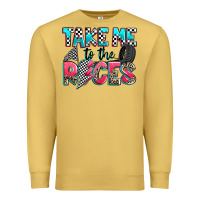 Antique Gold take me to the races Premium Sweatshirt - Zillion Design Studio