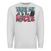 Dove Grey take me to the races Premium Sweatshirt - Zillion Design Studio
