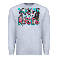 Heather Grey take me to the races Premium Sweatshirt - Zillion Design Studio