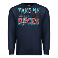 Navy take me to the races Premium Sweatshirt - Zillion Design Studio