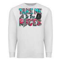 Oatmeal Heather take me to the races Premium Sweatshirt - Zillion Design Studio