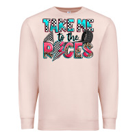 Pale Pink take me to the races Premium Sweatshirt - Zillion Design Studio