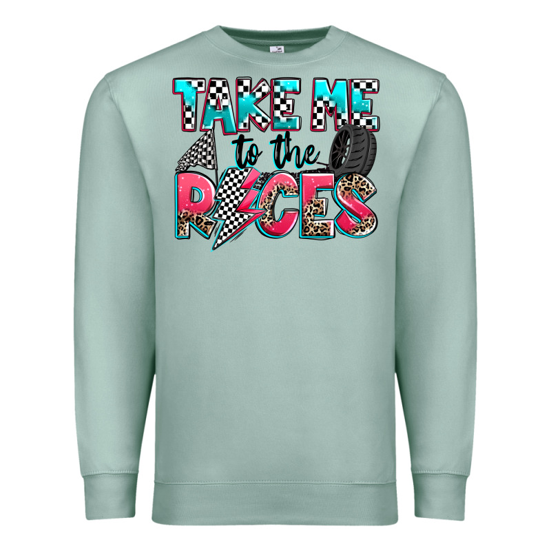 Take Me To The Races Premium Sweatshirt by Zillion Design Studio | Teevron