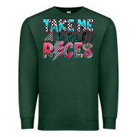 Sports Green take me to the races Premium Sweatshirt - Zillion Design Studio